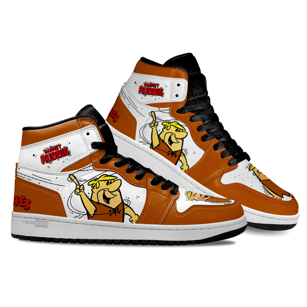 The Flintstones Barney Rubble High-Top Sneakers Vibe Shoes For Men And Women - Image 2