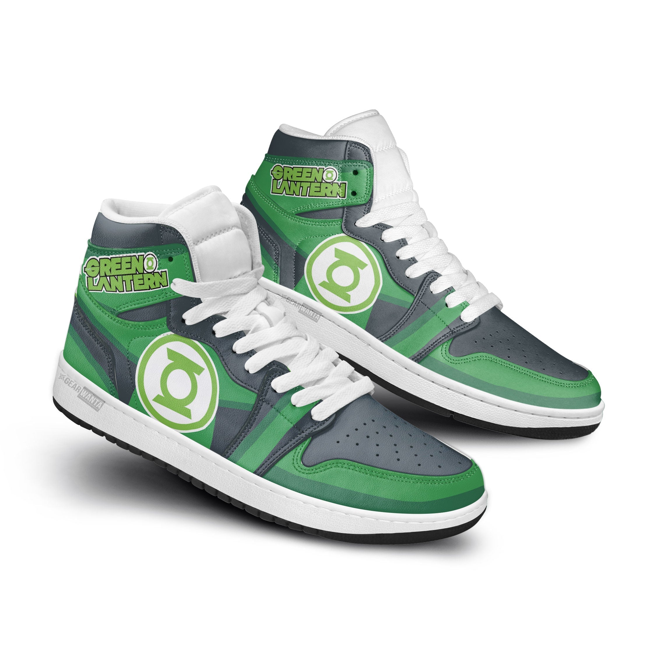 Green Lantern High-Top Sneakers Vibe Shoes For Men And Women - Image 2