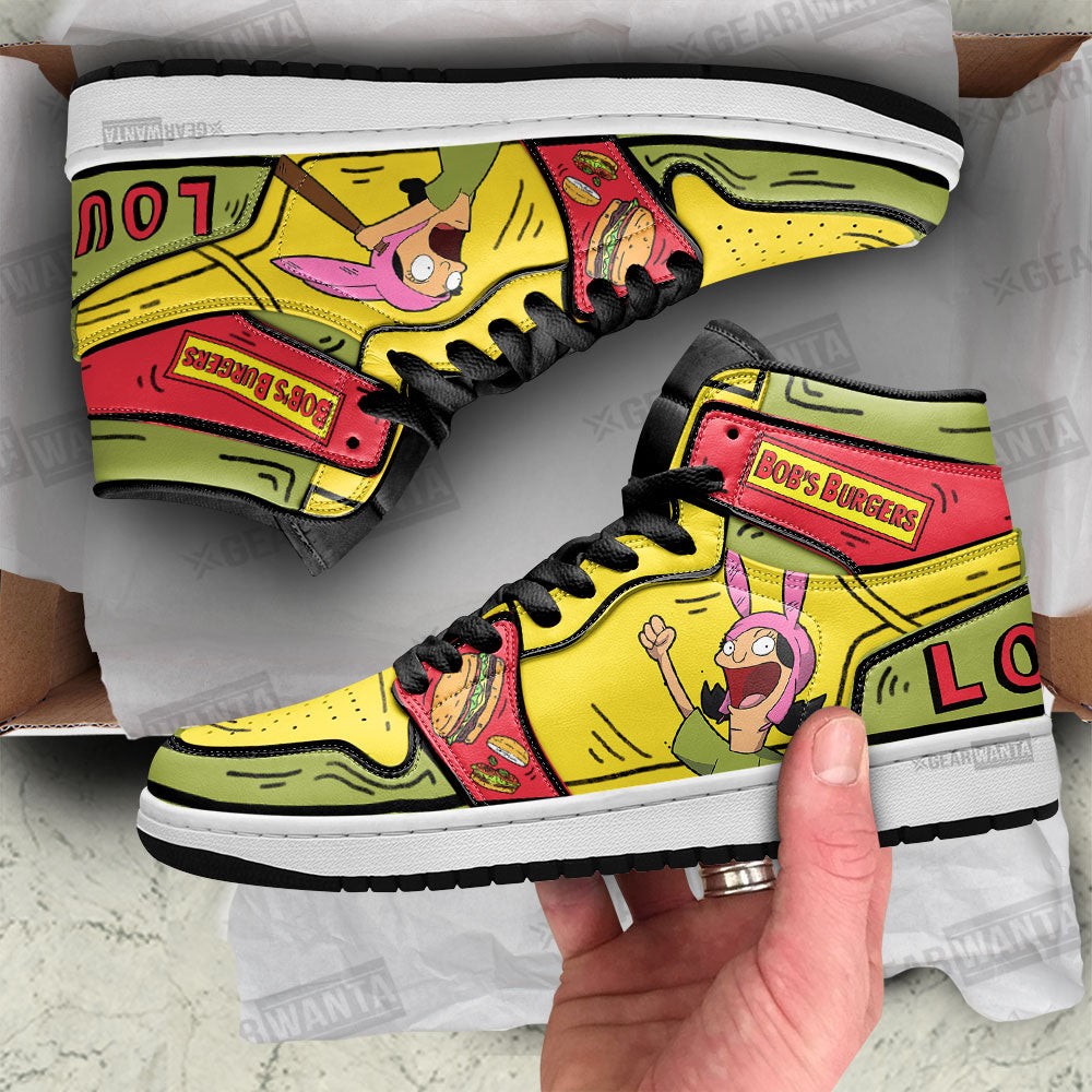 Louise Bobs Burger High-Top Sneakers Vibe Shoes For Men And Women - Image 2
