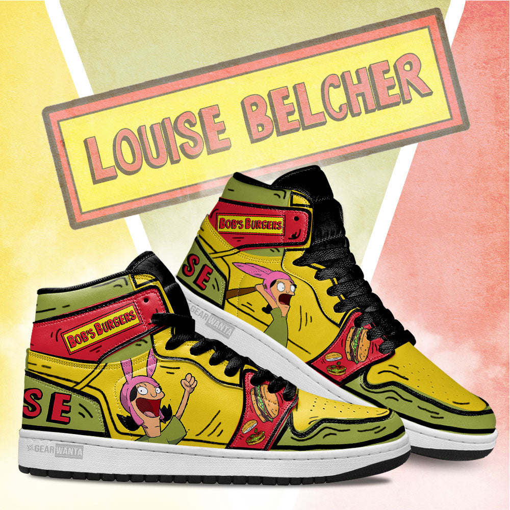 Louise Bobs Burger High-Top Sneakers Vibe Shoes For Men And Women - Image 3