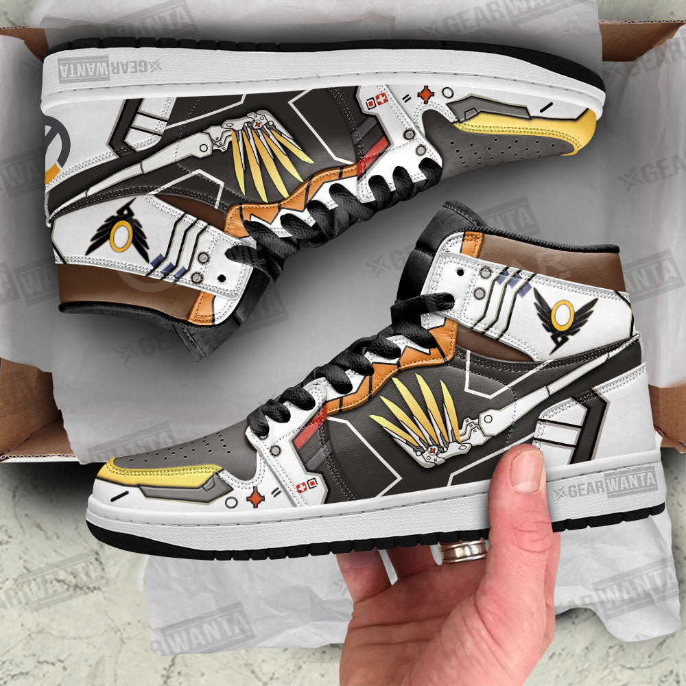 Mercy Overwatch High-Top Sneakers Vibe Shoes For Men And Women - Image 2