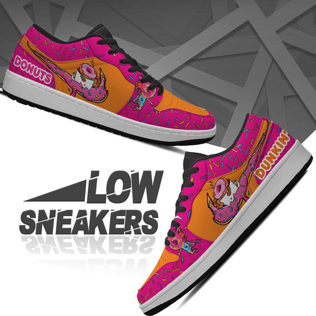 Dunkin Donuts High-Top Sneakers Vibe Shoes For Men And Women - Image 3