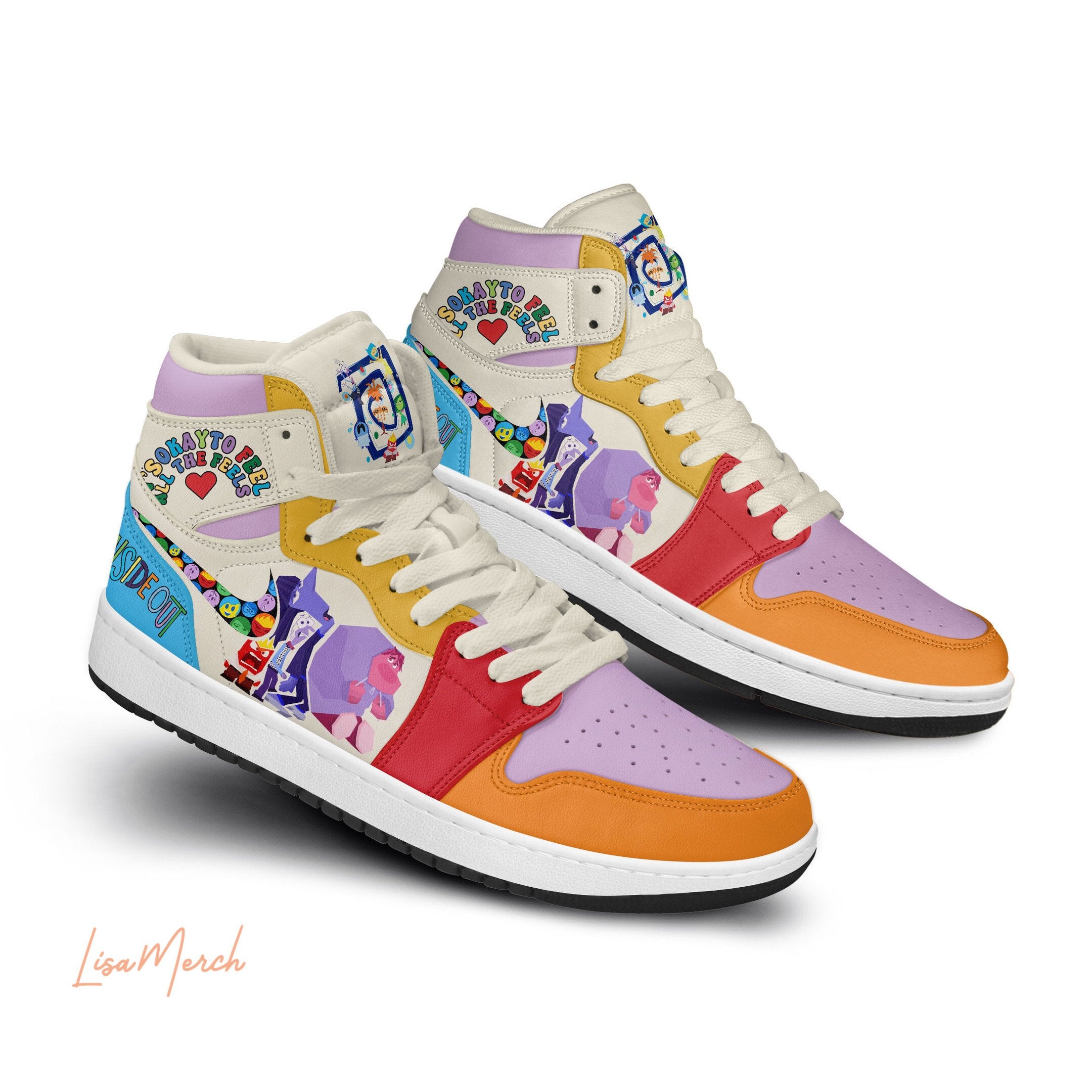 Inside Out High-Top Sneakers Vibe Shoes For Men And Women - Image 2