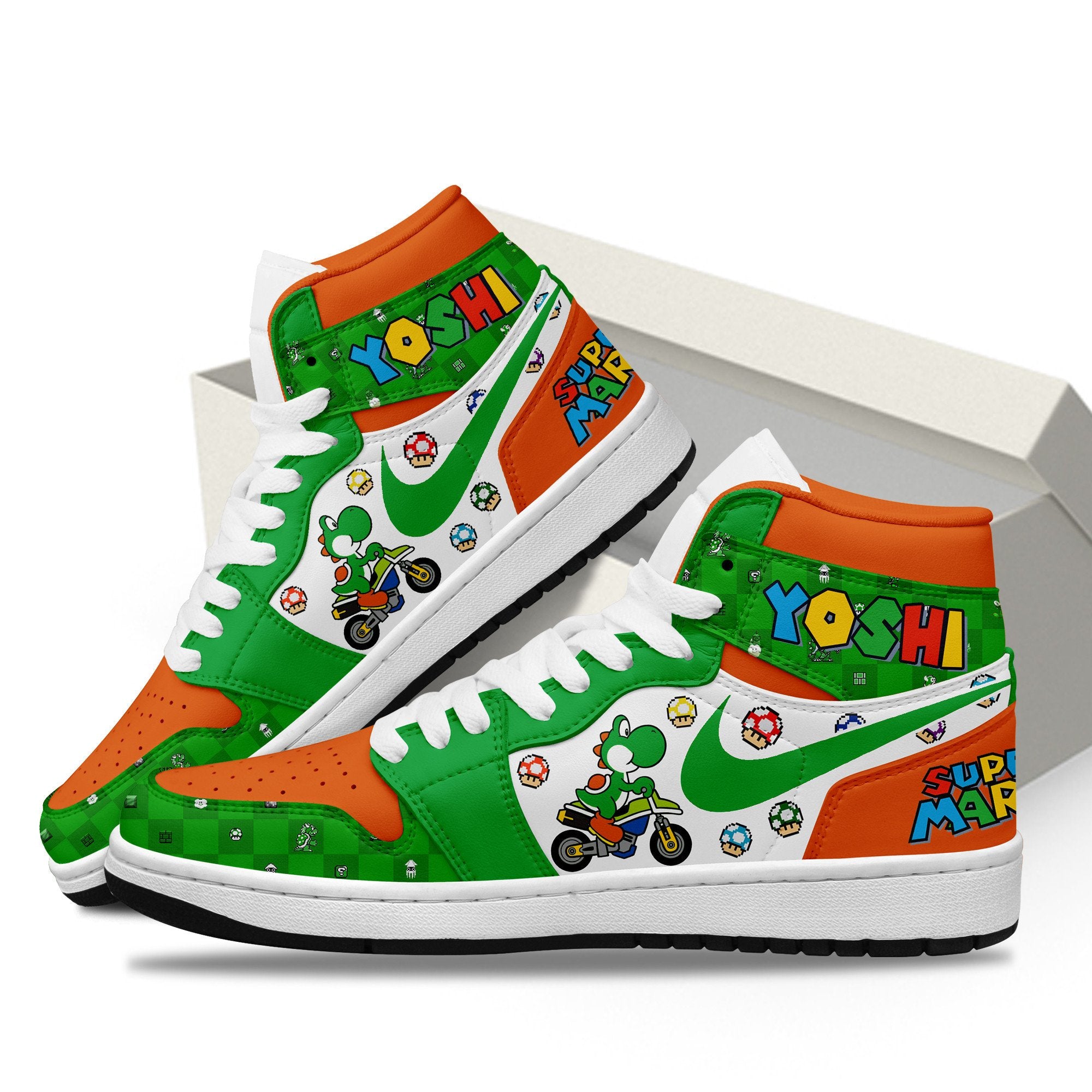 Mario High-Top Sneakers Vibe Shoes For Men And Women - Image 2