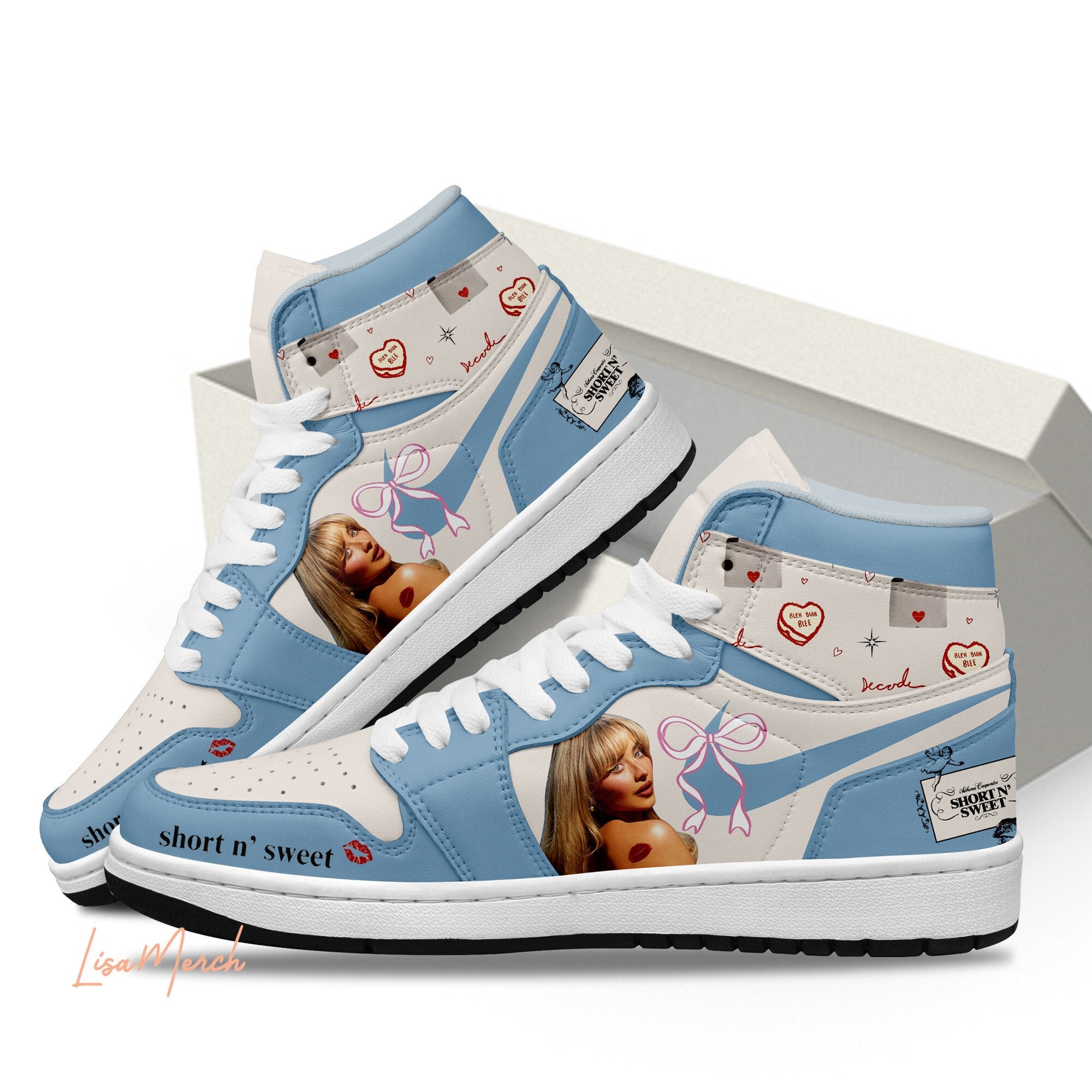 Sabrina Carpenter High-Top Sneakers Vibe Shoes For Men And Women - Image 2