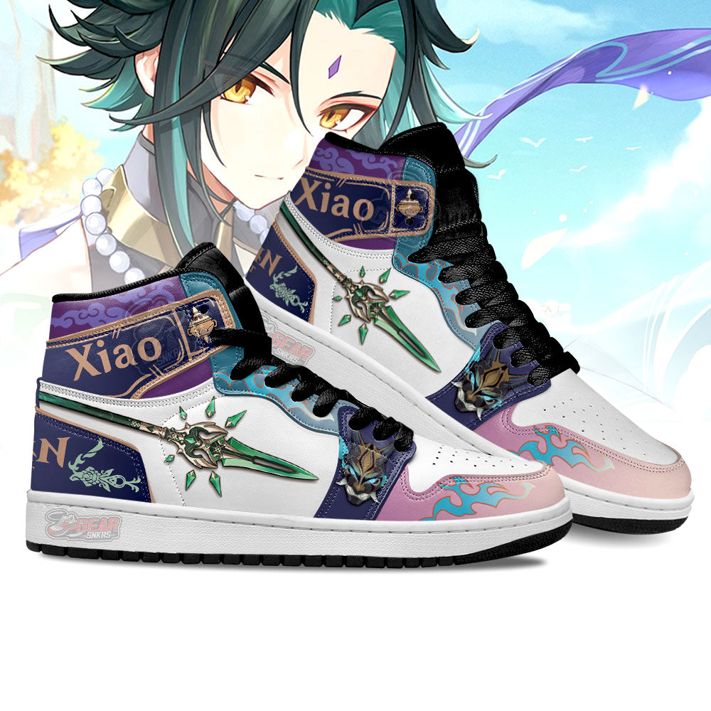 Xiao Weapon Genshin Impact High-Top Sneakers Vibe Shoes For Men And Women - Image 3