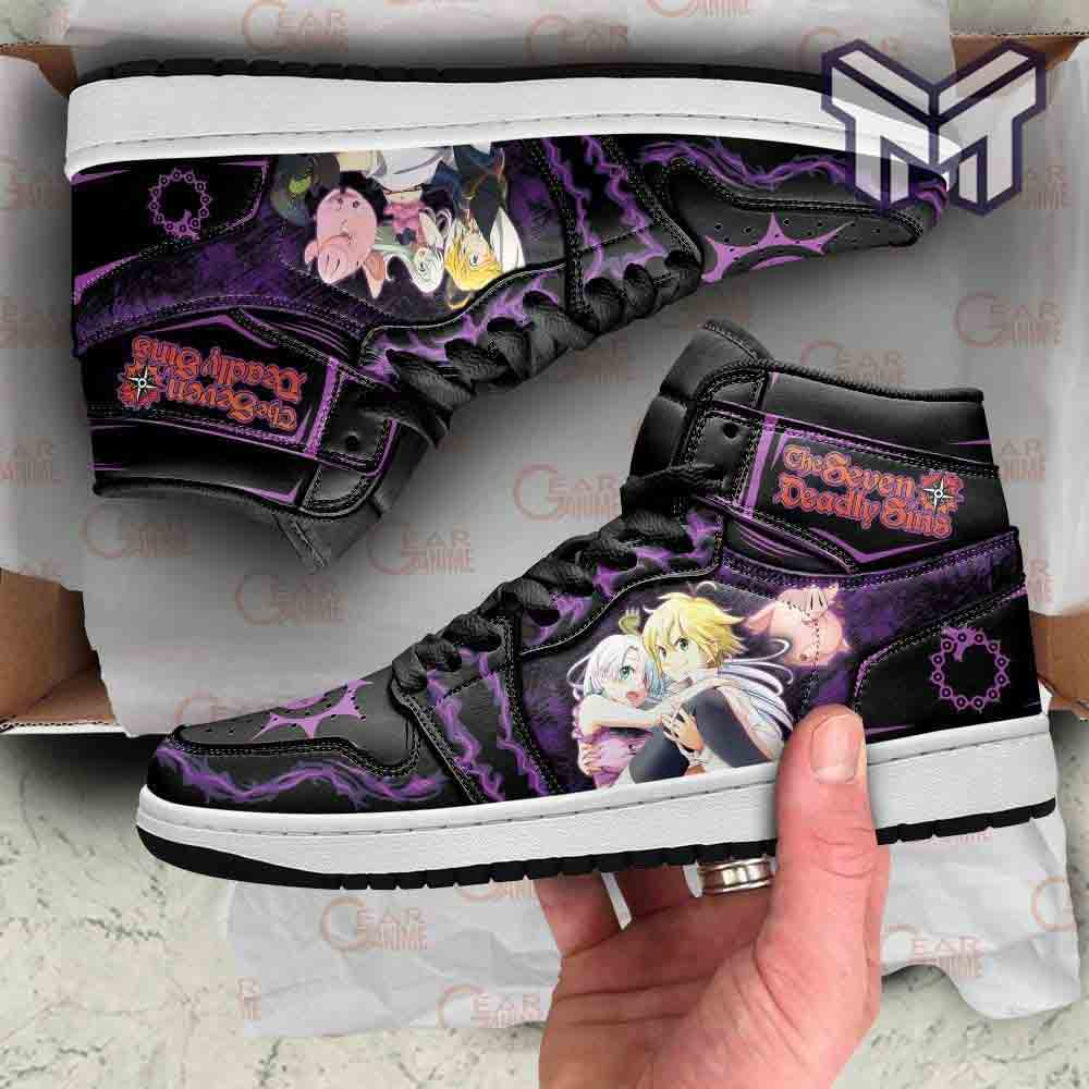 Meliodas And Elizabeth High-Top Sneakers Vibe Shoes For Men And Women - Image 2