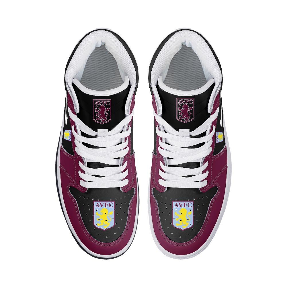 Aston Villa High-Top Sneakers Vibe Shoes For Men And Women - Image 3