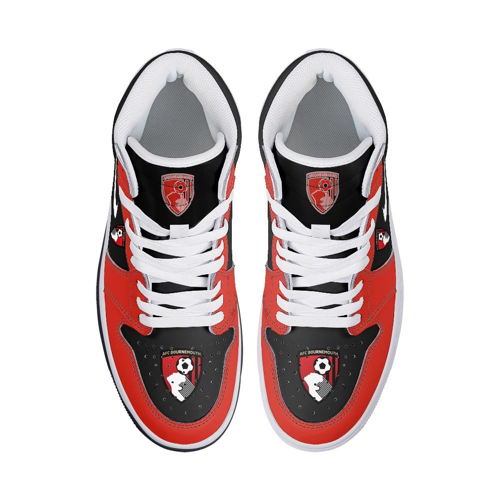 Afc Bournemouth High-Top Sneakers Vibe Shoes For Men And Women - Image 3