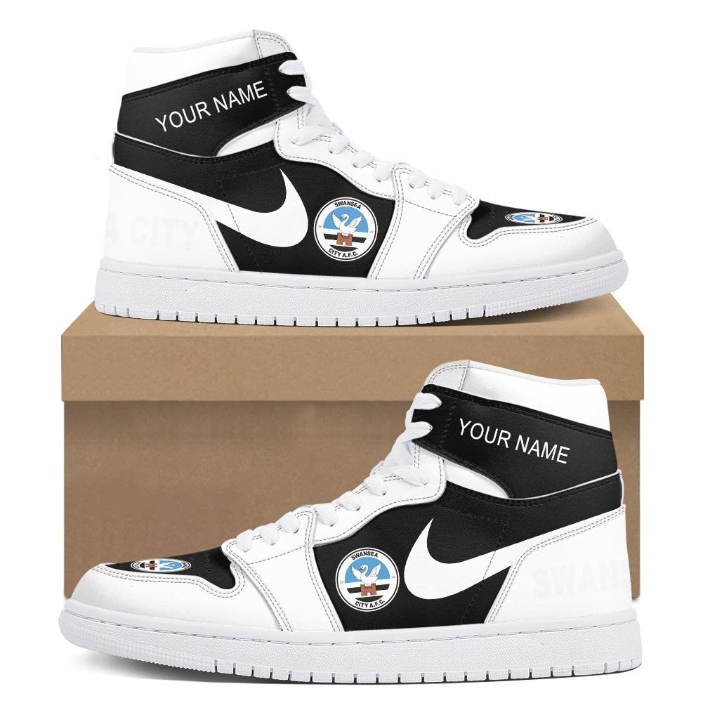 Swansea City High-Top Sneakers Vibe Shoes For Men And Women - Image 2