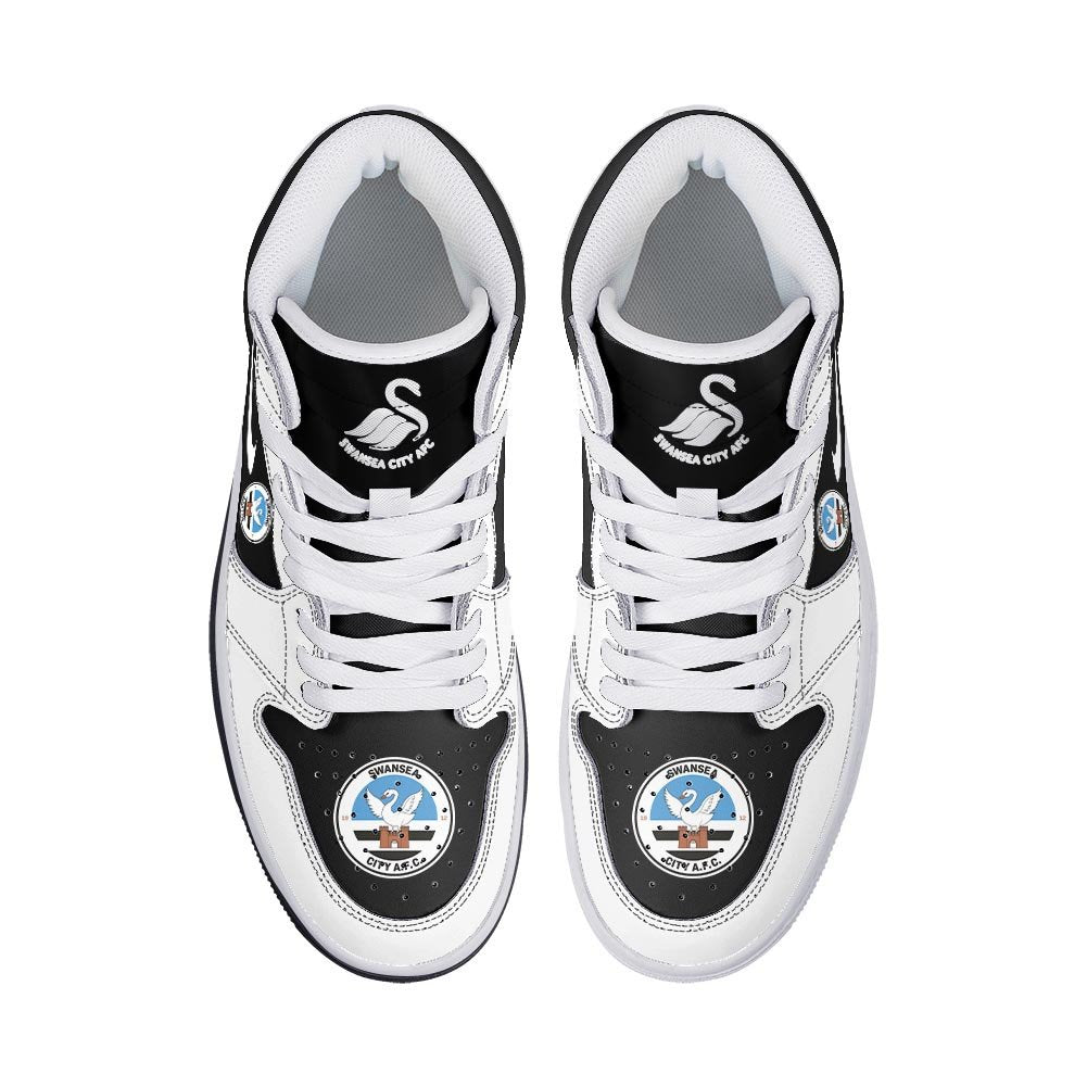 Swansea City High-Top Sneakers Vibe Shoes For Men And Women - Image 3