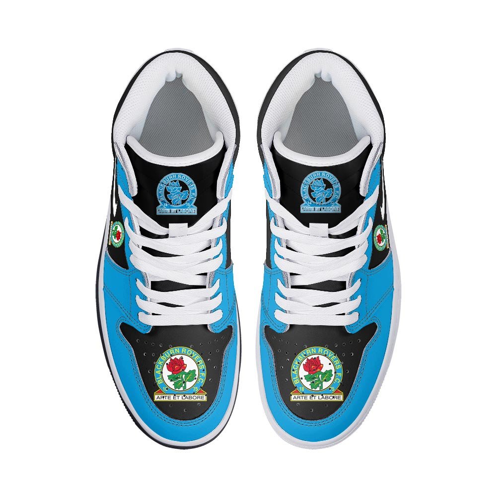 Blackburn Rovers High-Top Sneakers Vibe Shoes For Men And Women - Image 3