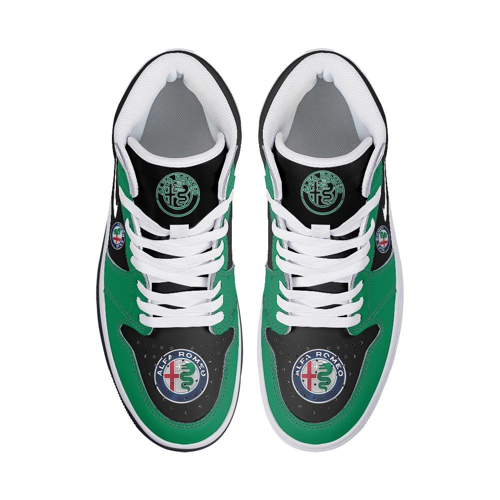 Alfa Romeo High-Top Sneakers Vibe Shoes For Men And Women - Image 3