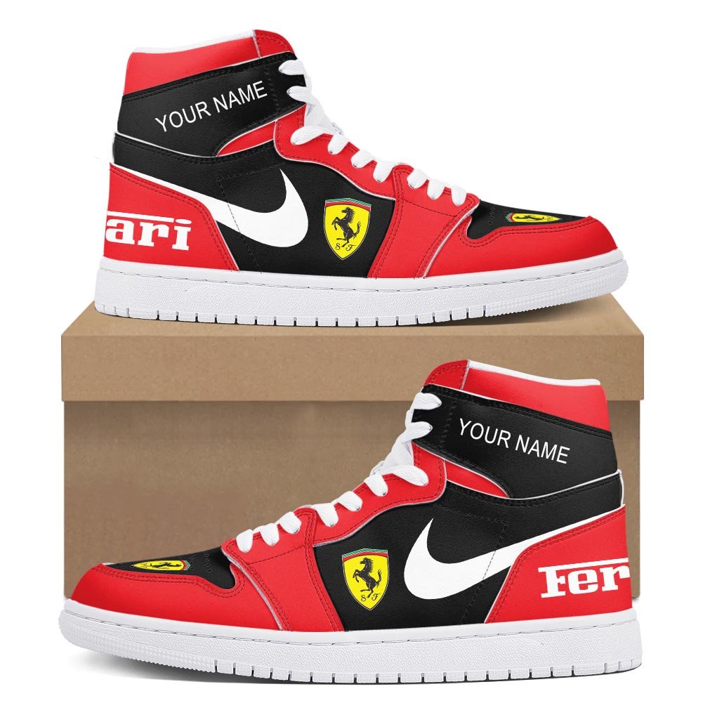 Ferrari High-Top Sneakers Vibe Shoes For Men And Women - Image 2