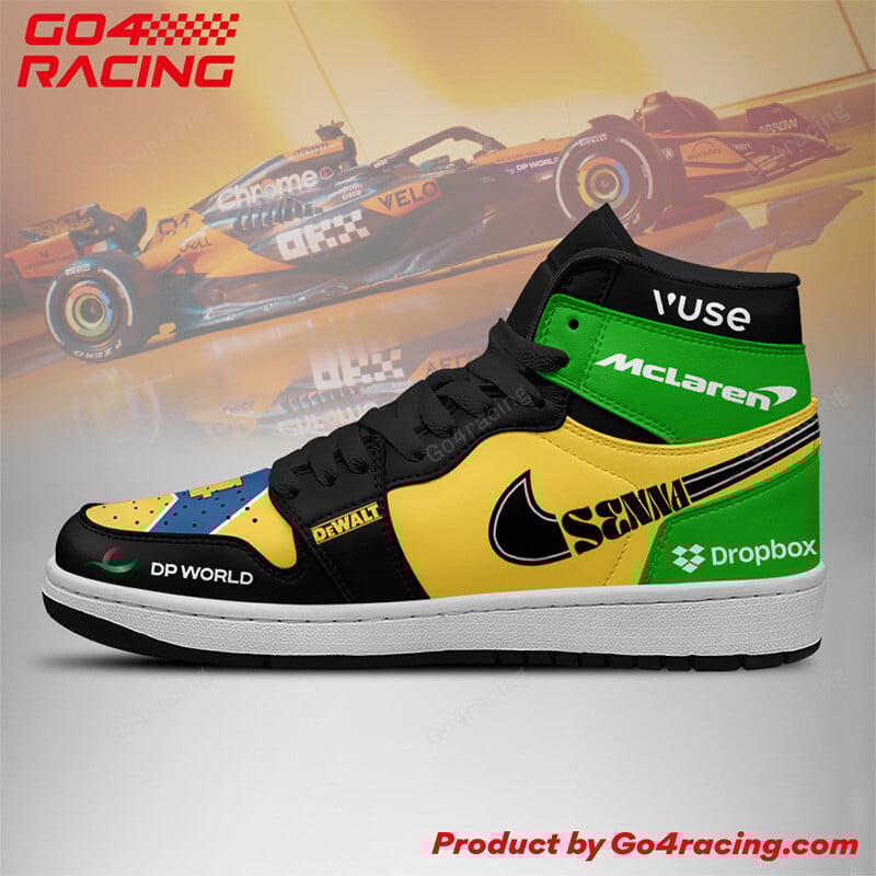 Lewis Hamlton V6 Scuderia Ferrari High-Top Sneakers Vibe Shoes For Men And Women - Image 2