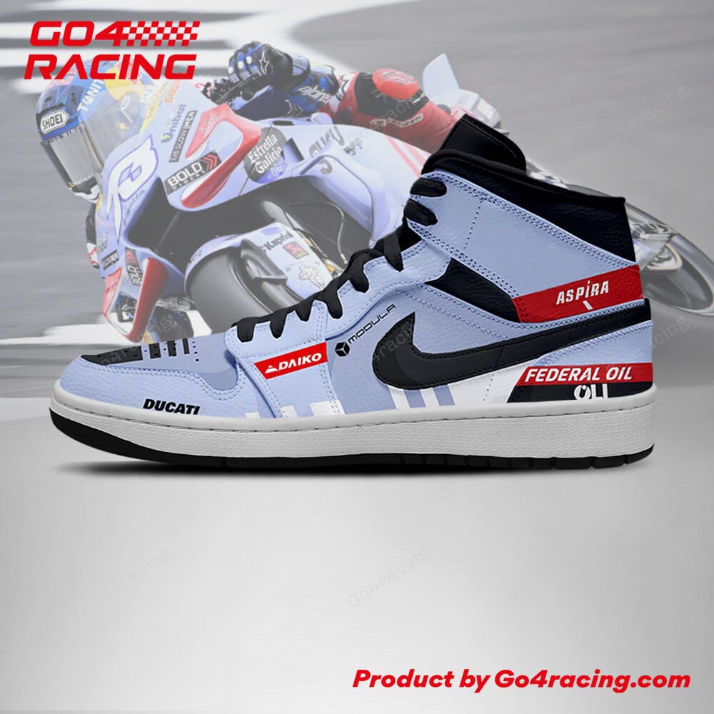 Gresini Racing Ducati High-Top Sneakers Vibe Shoes For Men And Women - Image 2