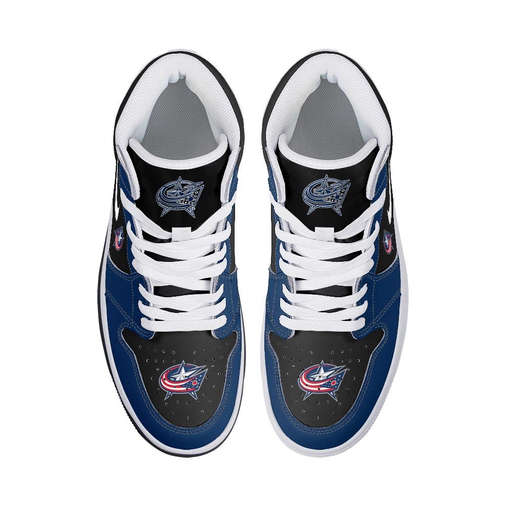 Blue Jackets High-Top Sneakers Vibe Shoes For Men And Women - Image 3