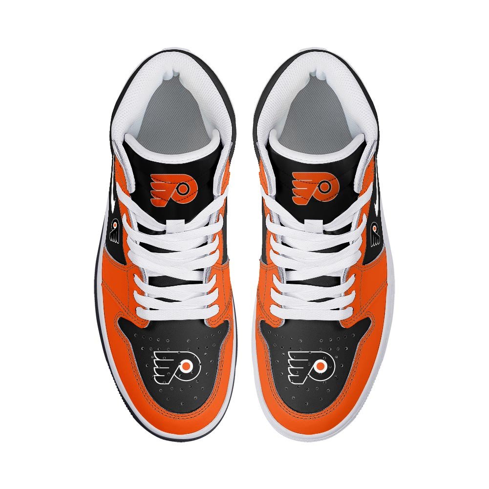 Philadelphia Flyers High-Top Sneakers Vibe Shoes For Men And Women - Image 3