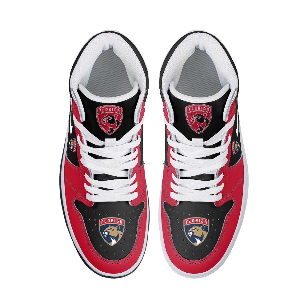 Florida Panthers High-Top Sneakers Vibe Shoes For Men And Women - Image 3