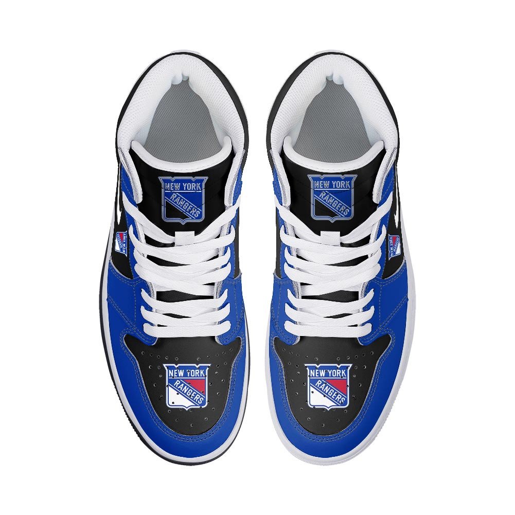 New York Rangers High-Top Sneakers Vibe Shoes For Men And Women - Image 3