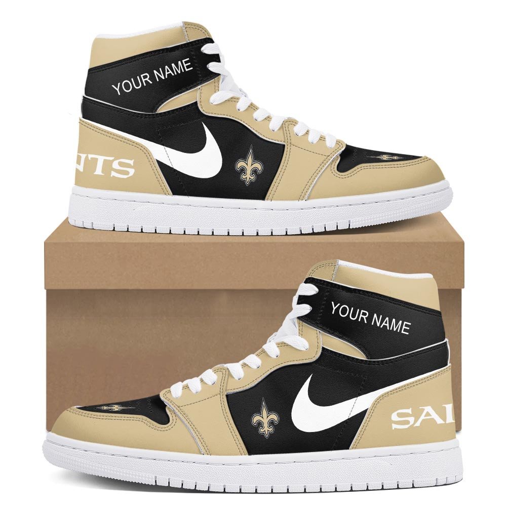 New Orleans Saints High-Top Sneakers Vibe Shoes For Men And Women - Image 2
