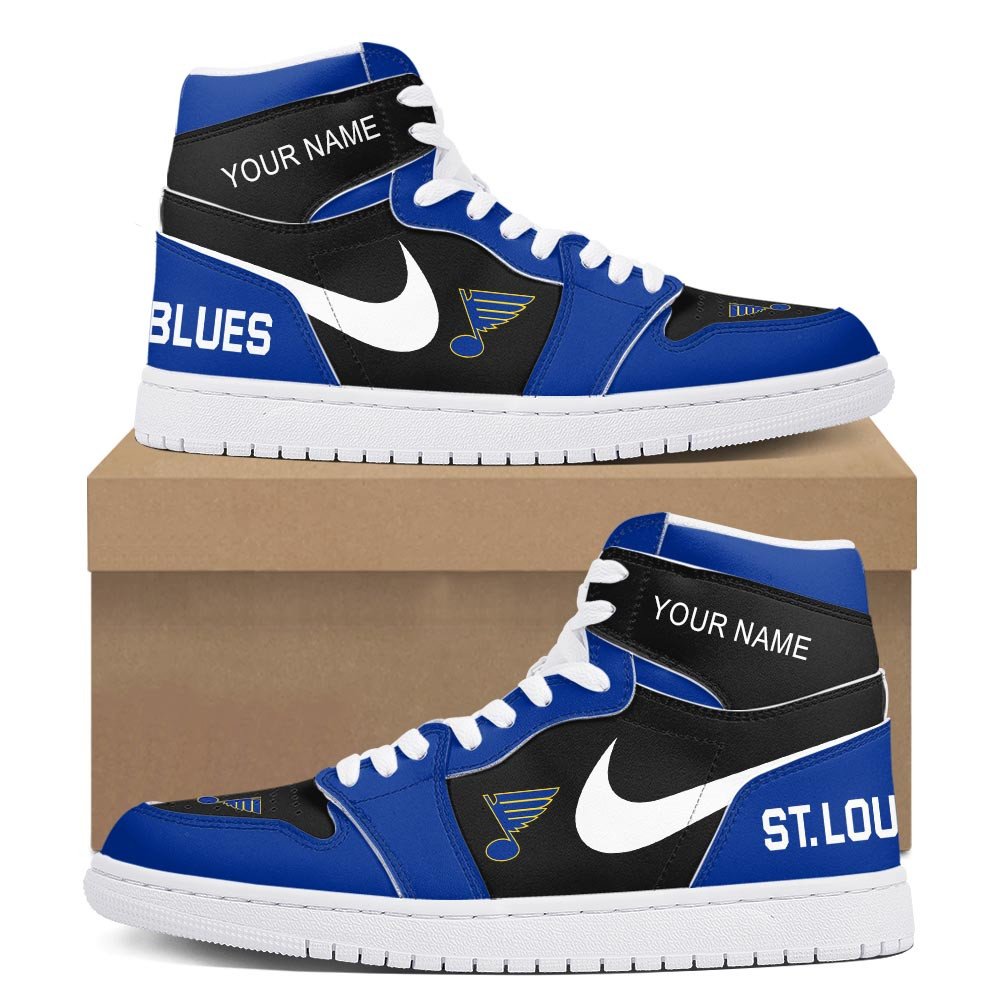 St Louis Blues High-Top Sneakers Vibe Shoes For Men And Women - Image 2