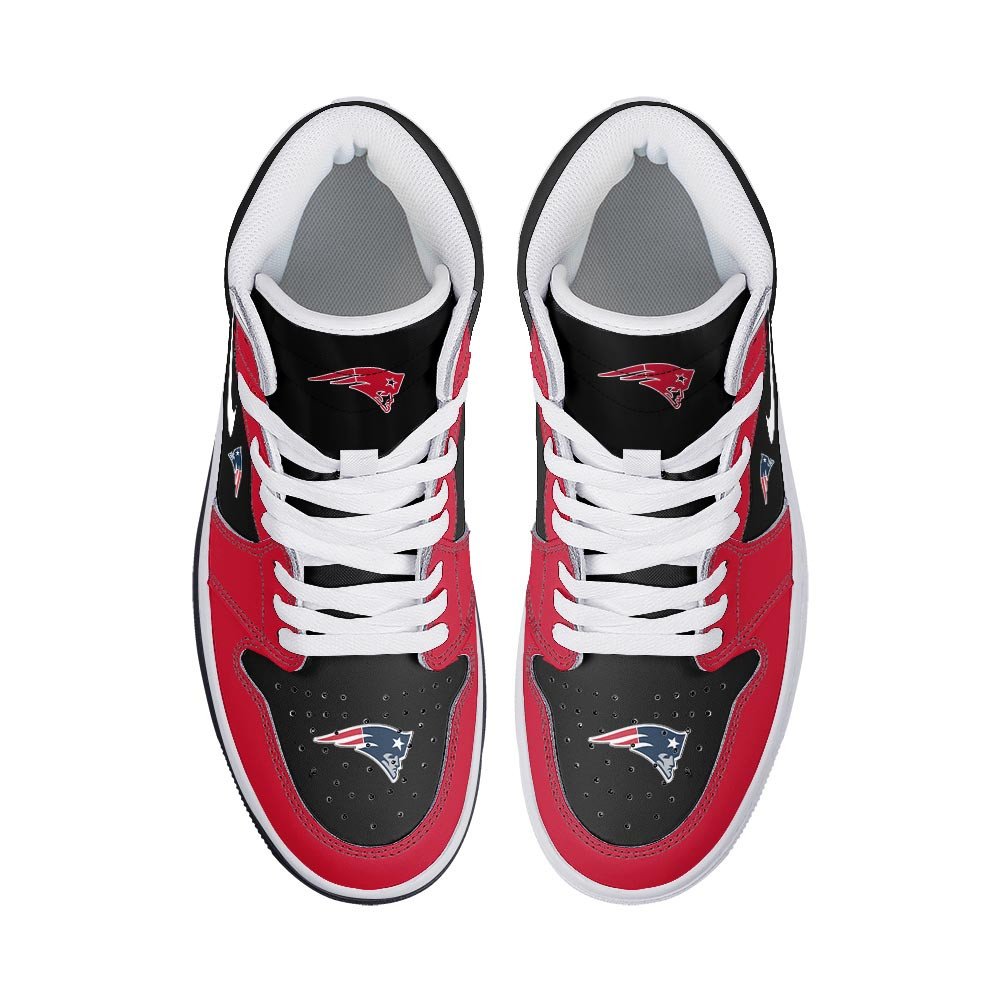 New England Patriots High-Top Sneakers Vibe Shoes For Men And Women - Image 3