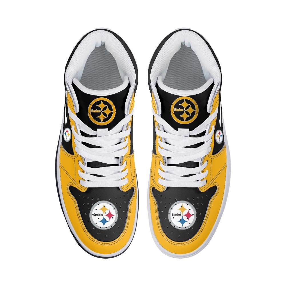Pittsburgh Steelers High-Top Sneakers Vibe Shoes For Men And Women - Image 3