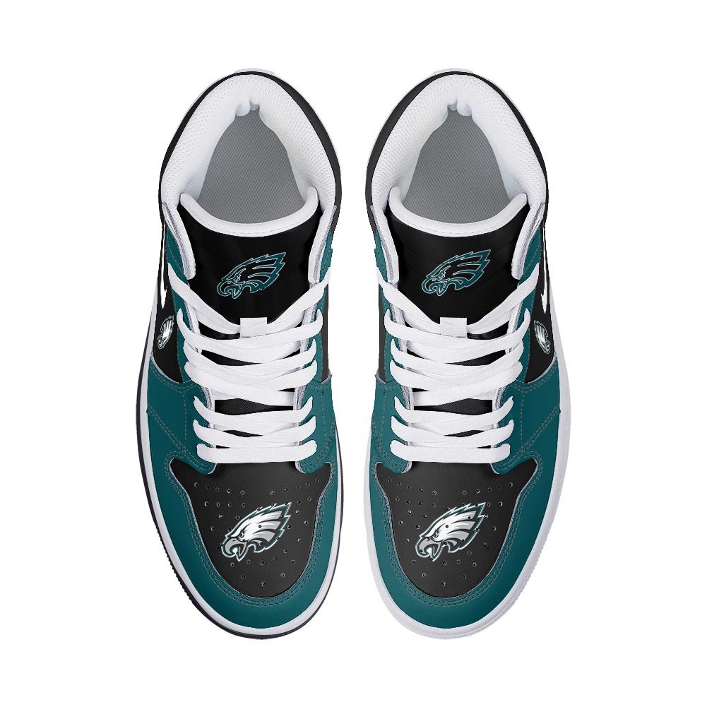 Philadelphia Eagles High-Top Sneakers Vibe Shoes For Men And Women - Image 3