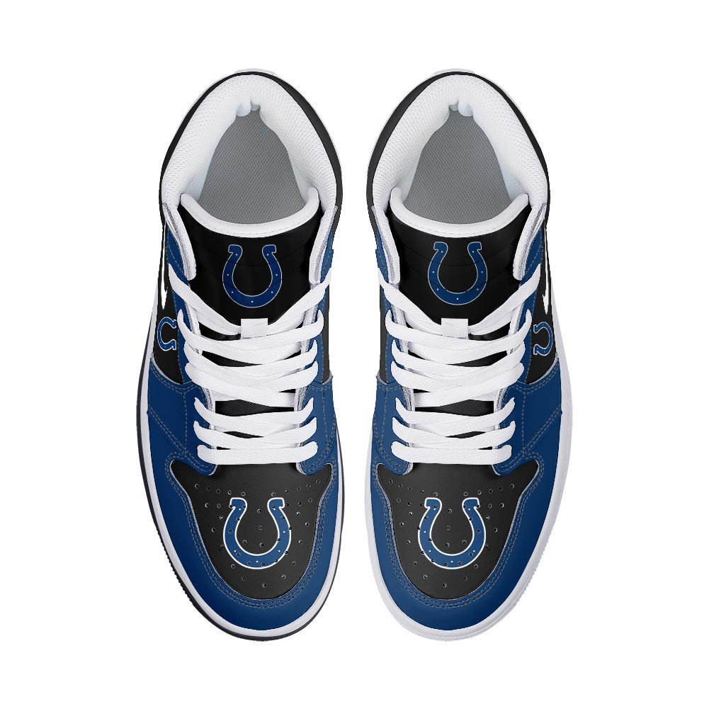 Indianapolis Colts High-Top Sneakers Vibe Shoes For Men And Women - Image 3