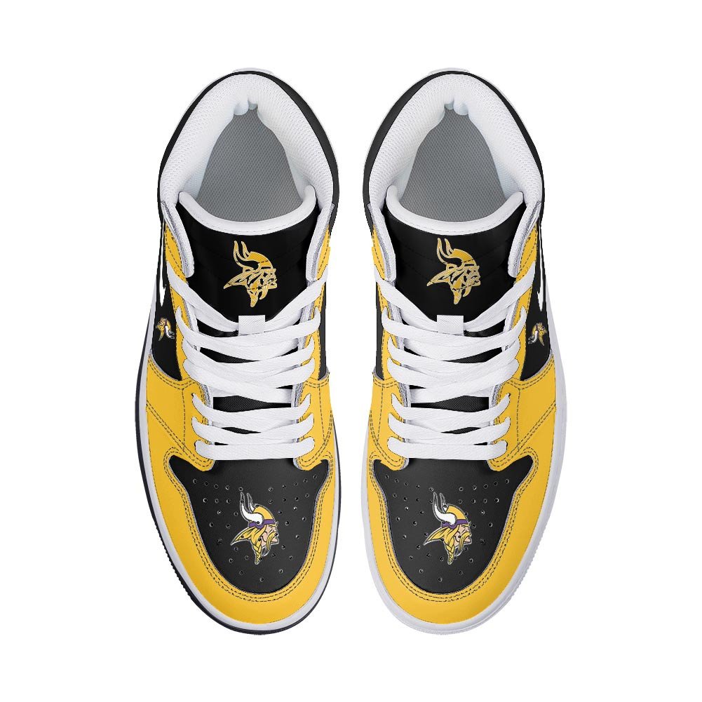 Minnesota Vikings High-Top Sneakers Vibe Shoes For Men And Women - Image 3
