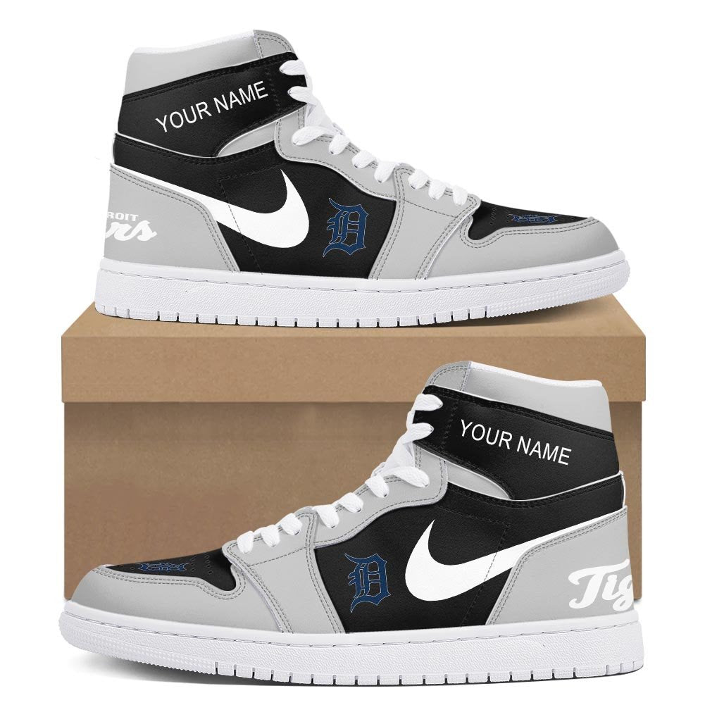 Detroit Tigers High-Top Sneakers Vibe Shoes For Men And Women - Image 2