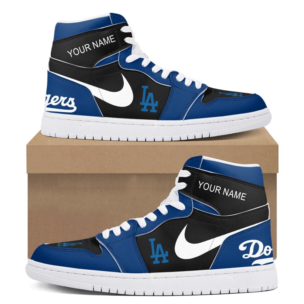 Los Angeles Dodgers High-Top Sneakers Vibe Shoes For Men And Women - Image 2