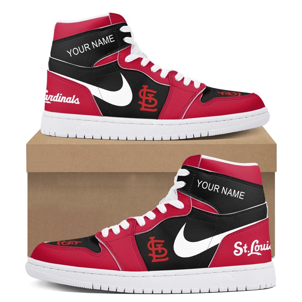 St Louis Cardinals High-Top Sneakers Vibe Shoes For Men And Women - Image 2