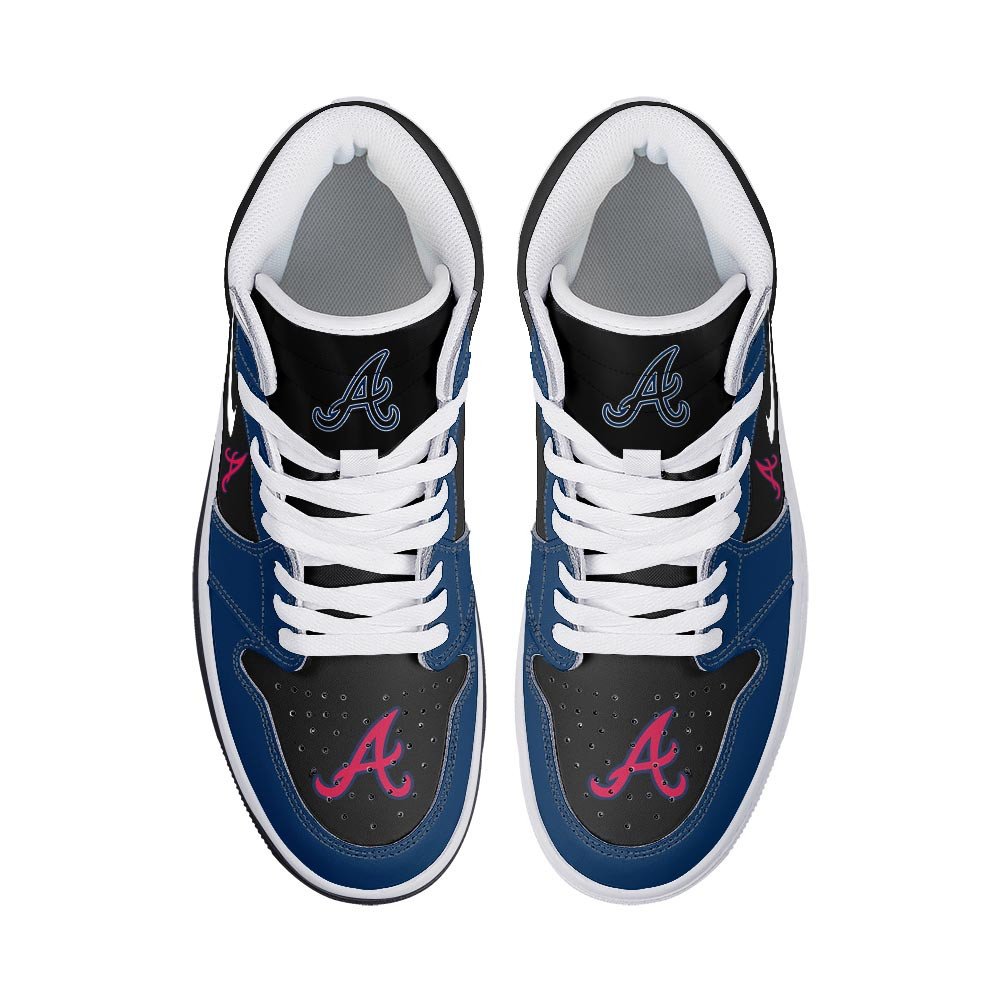 Atlanta Braves High-Top Sneakers Vibe Shoes For Men And Women - Image 3