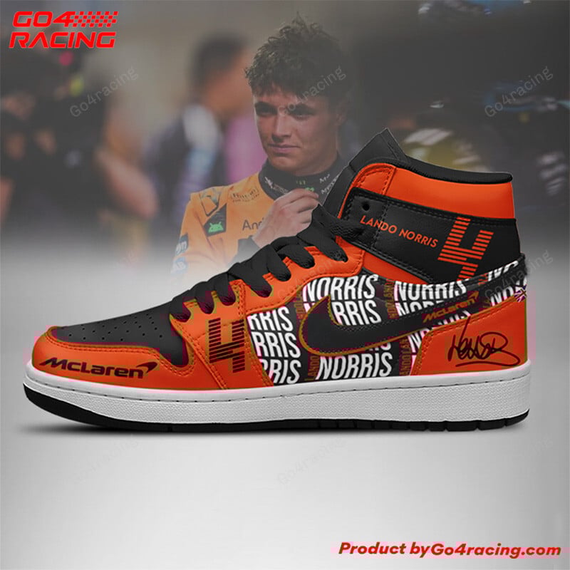 Oscar Piastri Mclaren High-Top Sneakers Vibe Shoes For Men And Women - Image 2