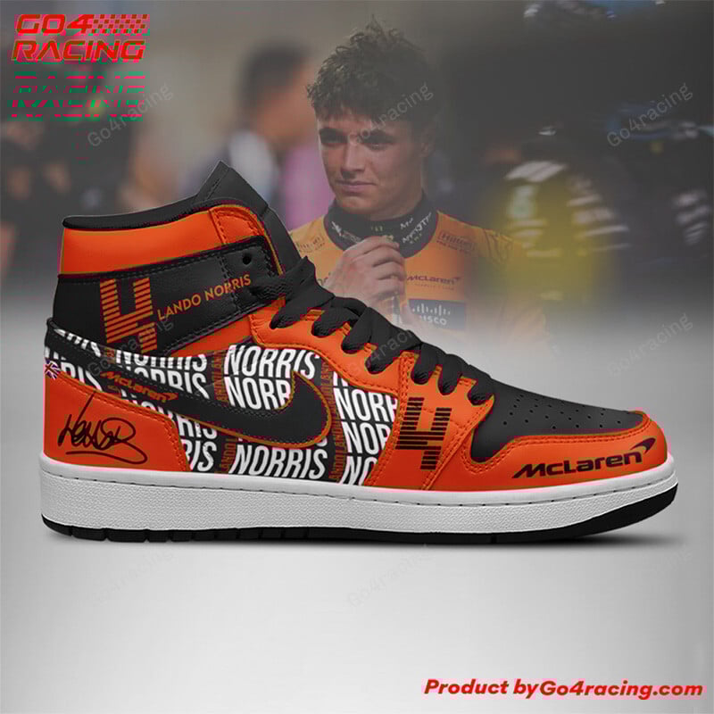 Oscar Piastri Mclaren High-Top Sneakers Vibe Shoes For Men And Women - Image 3