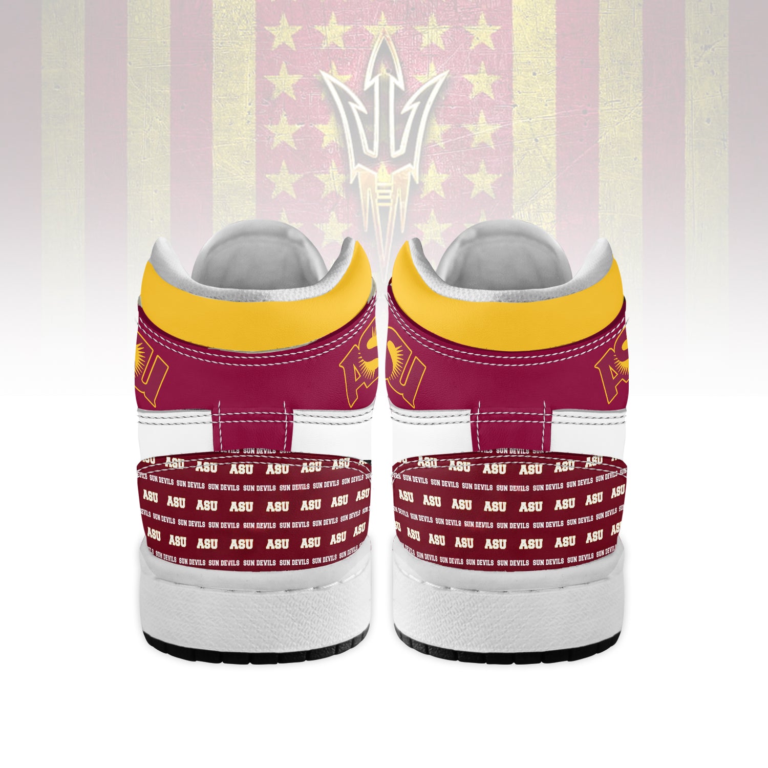 Arizona State Sun Devils High-Top Sneakers Vibe Shoes For Men And Women - Image 3