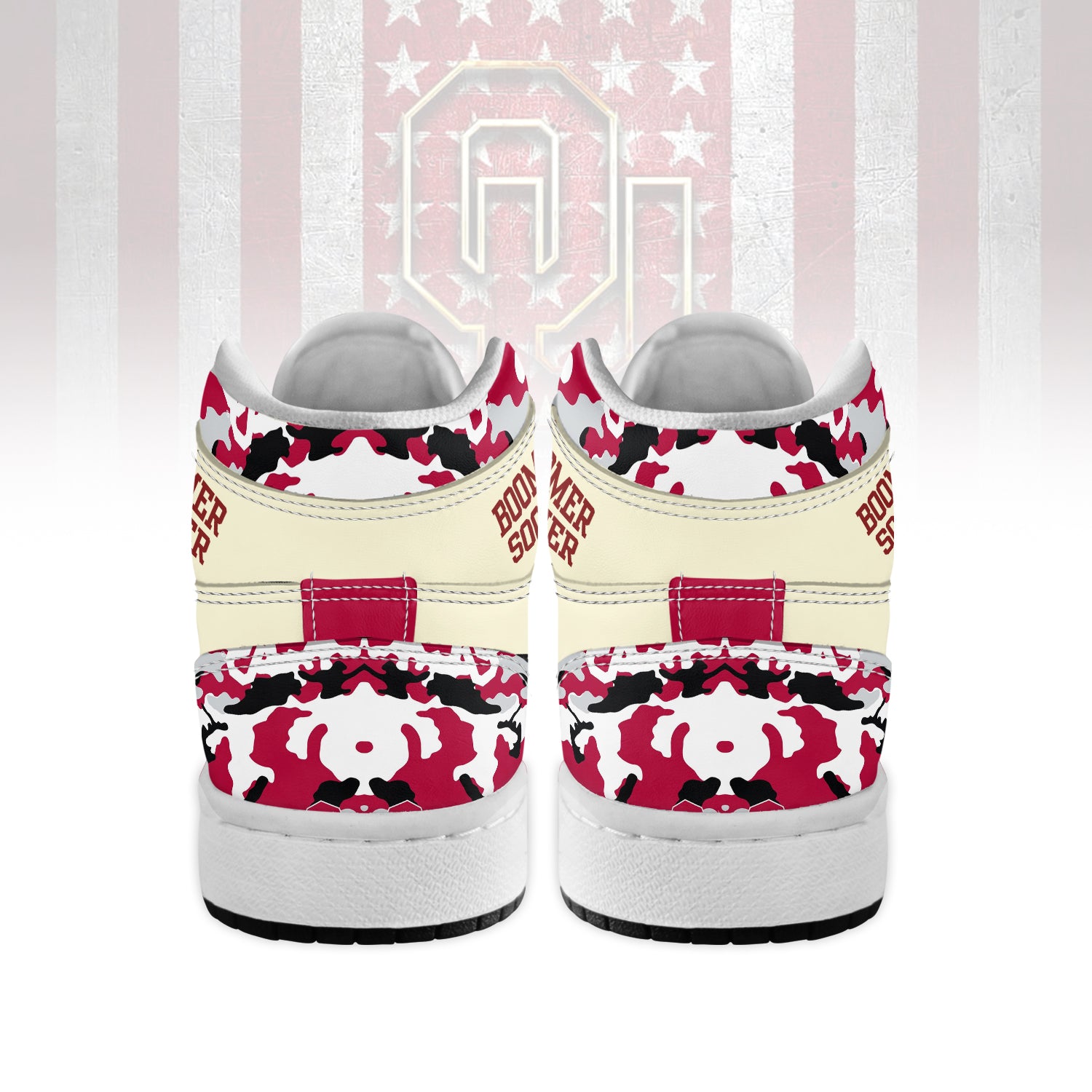 Oklahoma Sooners High-Top Sneakers Vibe Shoes For Men And Women - Image 3