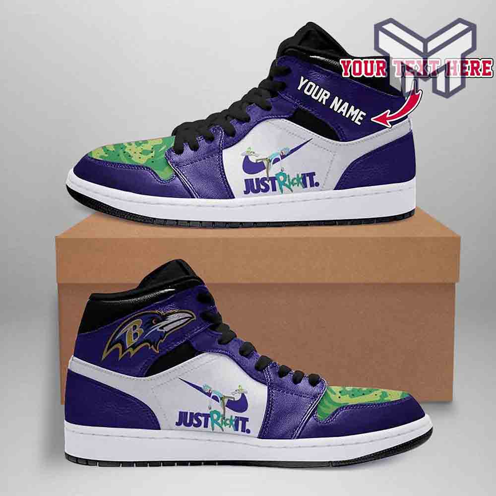 Baltimore Ravens High-Top Sneakers Vibe Shoes For Men And Women - Image 2