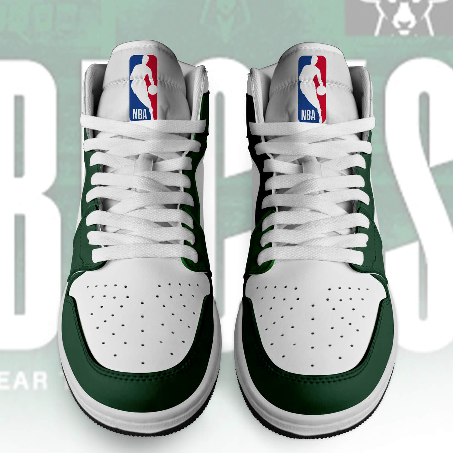 Milwaukee Bucks High-Top Sneakers Vibe Shoes For Men And Women - Image 2