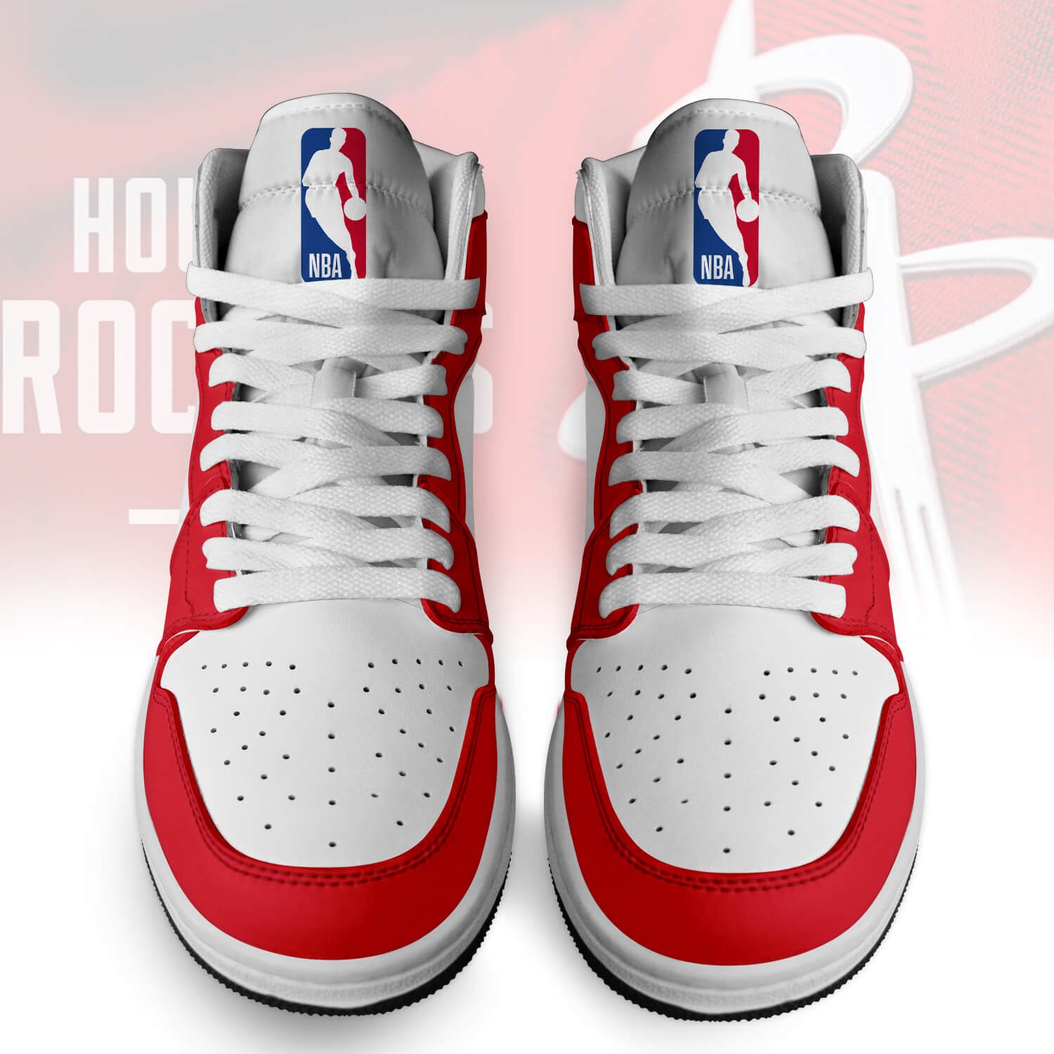 Houston Rockets High-Top Sneakers Vibe Shoes For Men And Women - Image 2