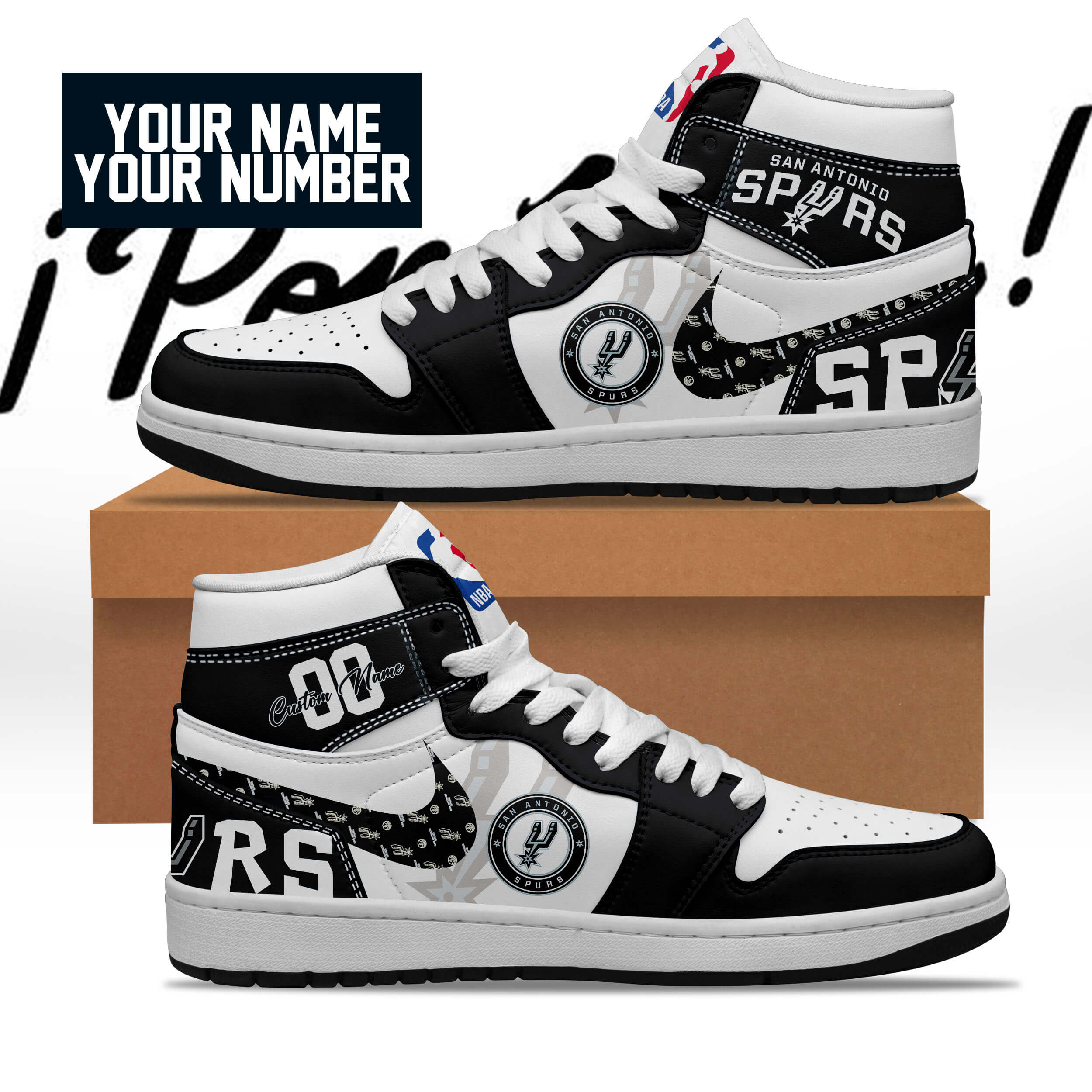 Erie Bayhawks High-Top Sneakers Vibe Shoes For Men And Women - Image 3