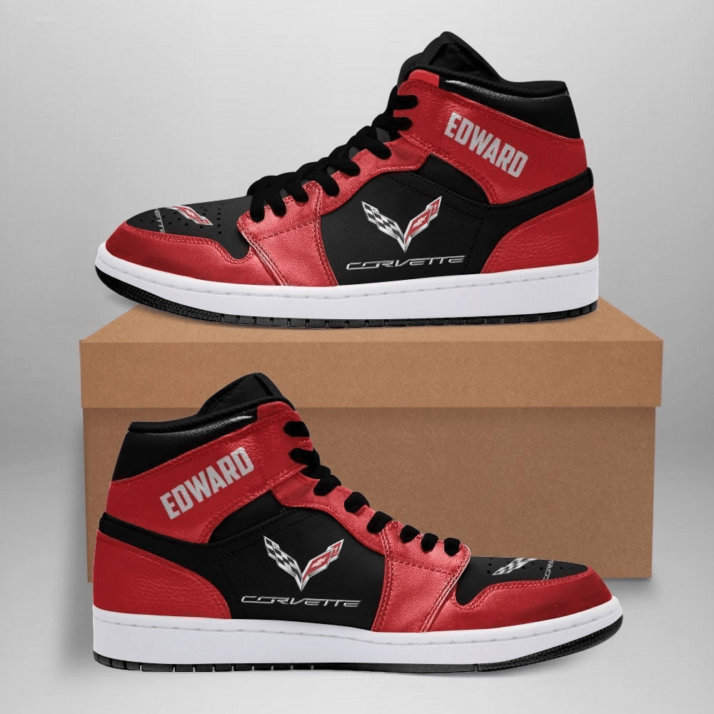 Chevrolet Corvette High-Top Sneakers Vibe Shoes For Men And Women - Image 2