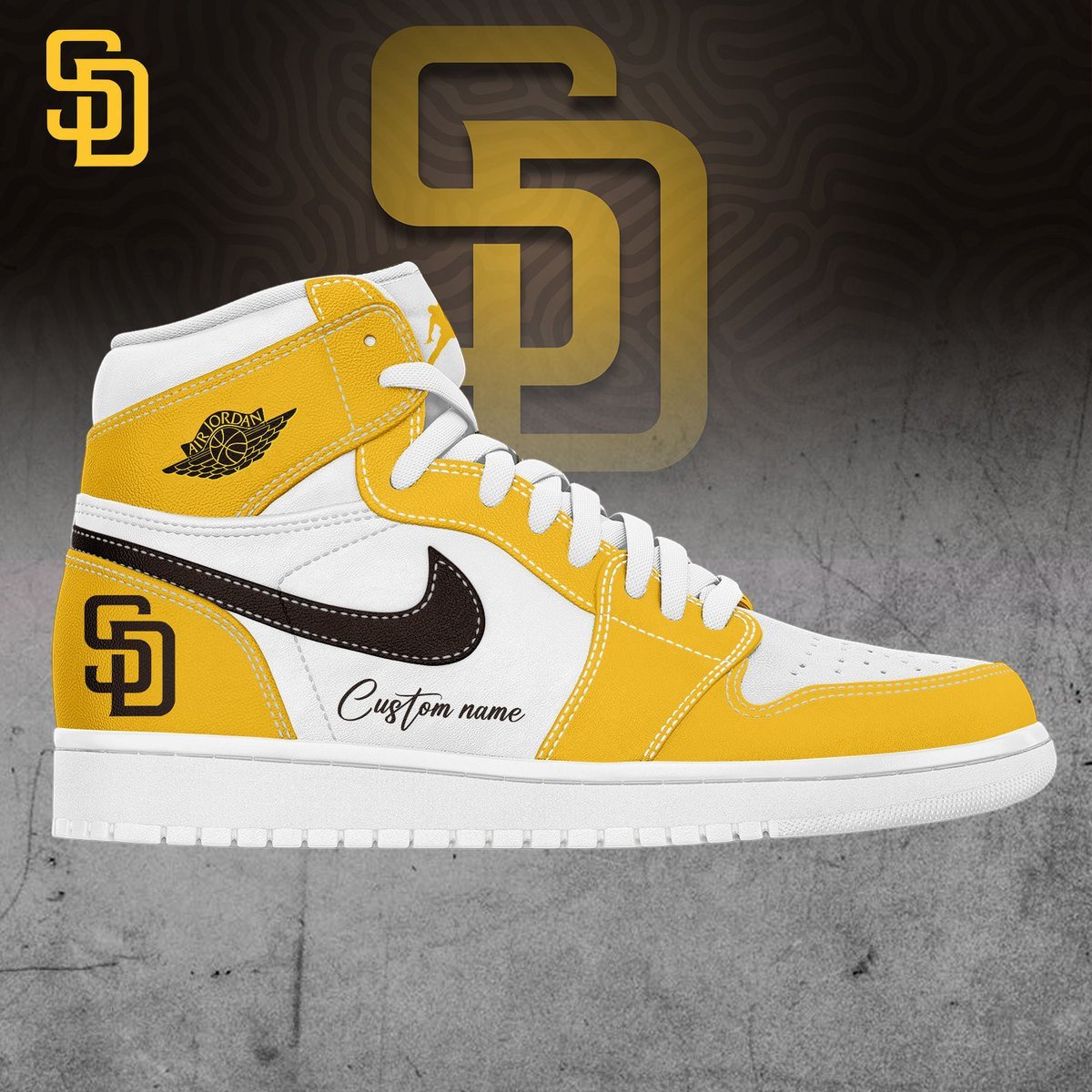 San Diego Padres High-Top Sneakers Vibe Shoes For Men And Women - Image 2