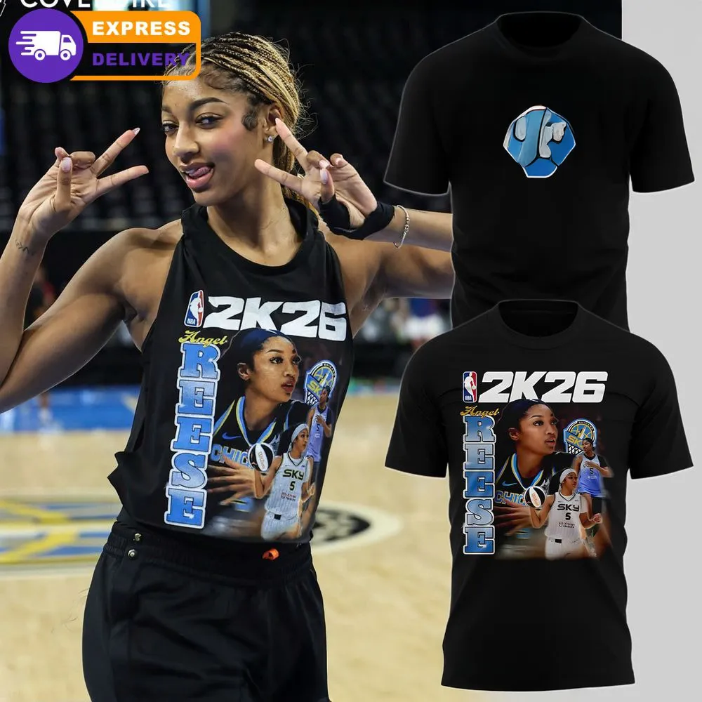 Chicago Sky Angel Reese x NBA 2K26 Limited Edition Shirt - Image 2