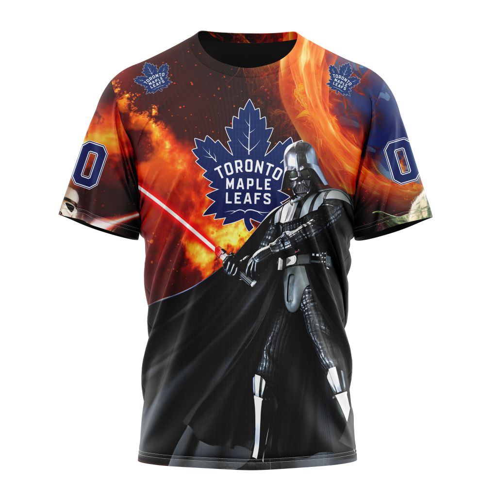 NHL Toronto Maple Leafs Specialized Design X Star War AOP T-Shirts - Image 2