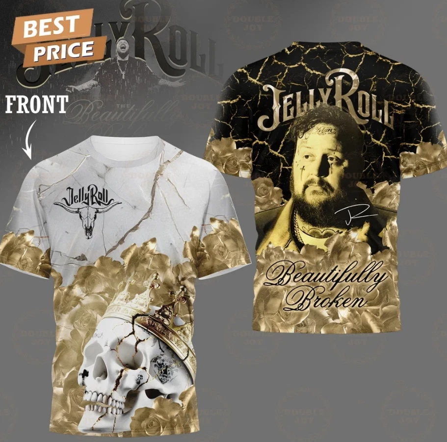 Jelly Roll Beautifully 2025 Aop 3D T-Shirt - Image 2