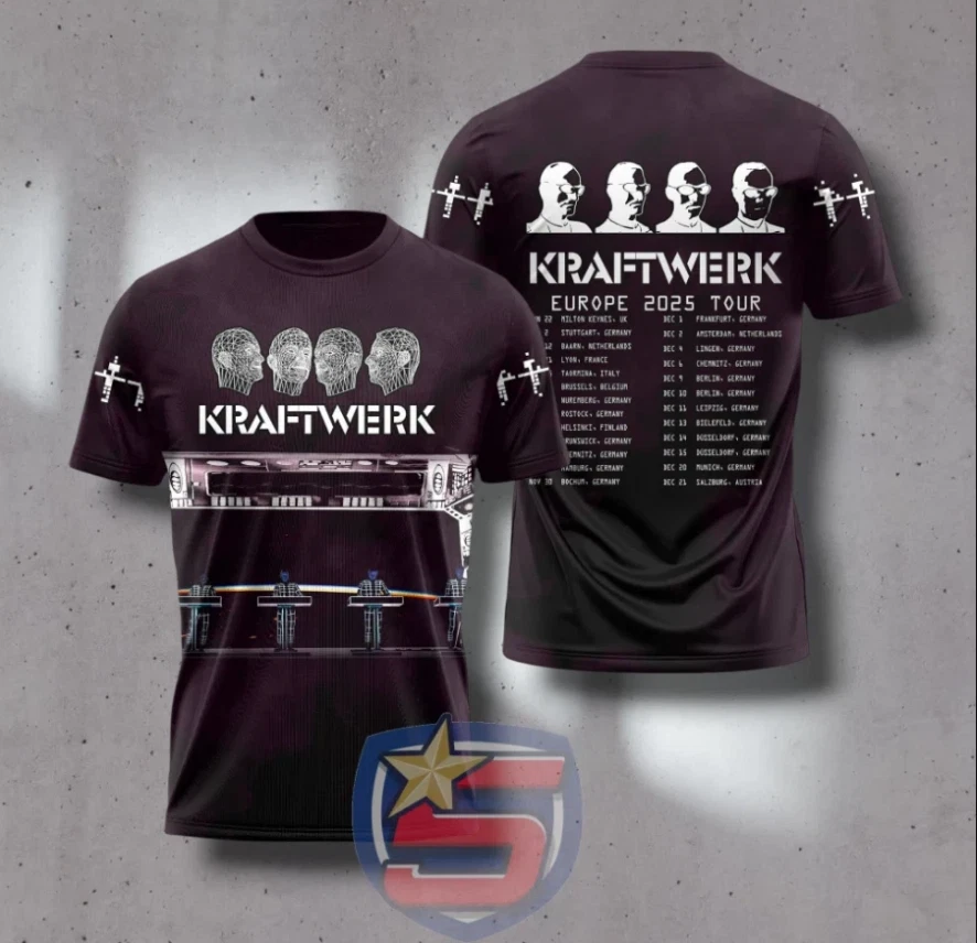 Kraftwerk Tour 2025 Aop 3D T-Shirt - Image 2