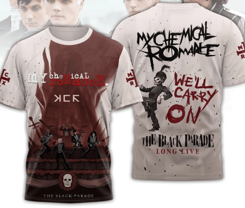 My Chemical Romance We Ll Carry On Aop 3D T-Shirt - Image 2